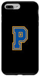 iPhone 7 Plus/8 Plus Letter P Yellow Blue Monogram Initial Case