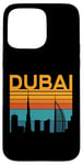 Coque pour iPhone 15 Pro Max Dubaï Emirats Arabes Unis Skyline City Retro Arabes Emirats Architecture