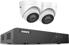 ANNKE 5MP 8CH Home Security Camera System, 2pcs Wired 5MP Outdoor PoE IP Cameras