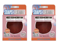 Soap & Glory Soap & Dreams Multitask Body Bar - Fruity And Exotic 150g -2 Pack