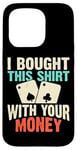 Coque pour iPhone 15 Pro Jeu de cartes de poker Jetons de jeu Bluff