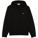 Sweat-shirt Lacoste  Organic Brushed Cotton Hoodie - Noir