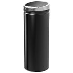 Kitchen Waste Bin Sensor Stainless Steel Black 50L Dustbin Trash Rubbish