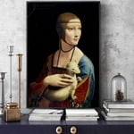 RuYun Canvas Art Paintings Reproductions On The Wall By Leonardo Da Vinci Famous Canvas Wall Art Home Decor 50x75cm No Frame