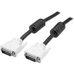 StarTech.com Dual Link DVI Cable - 15 ft - Male to Male - 2560x1600 - DVI-D Cable - Computer Monitor Cable - DVI Cord - Video Cable (DVIDDMM15)