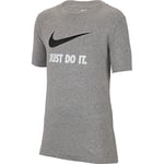 Nike B NSW Tee JDI Swoosh T-Shirt à Manches Courtes Homme, Gris chiné, FR : S (Taille Fabricant : S)