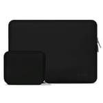 Tech-Protect Neoslim MacBook/Laptop 13-14" Sleeve m. Liten Veske - Svart