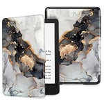 FINTIE Étui pour Kindle Paperwhite 6,8" (11e génération, 2021) et Kindle Paperwhite Signature Edition, Coque Fine et Léger, Housse Fermeture Magnétique Réveil/Veille Automatique, Cloudy Marble