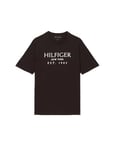 Tommy Hilfiger Men's Bt-Big Hilfiger Tee-t Mw0mw37920 S/S T-Shirt, Black (Black), XXL