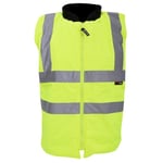 Warrior Mens Phoenix High Visibility Safety Bodywarmer Jacket - 3XL