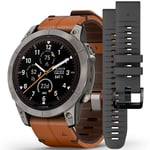 Garmin Fenix 7 Pro Sapphire Solar 010-02777-30 - Herre - 47 mm - Smartwatch - Quartz m. Oplader - Safirglas