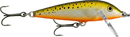 Rapala CountDown Lure with Two No. 7 Hooks, 1.5-2.4 m Swimming Depth, 7 cm Size, Redfin Spotted Minnow