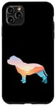 Coque pour iPhone 11 Pro Max Bully Dog Nature Randonnée Chien Sunrise Adventure