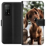 Xiaomi Mi 10T Pro 5G Sort Lommebokdeksel Ung Hund