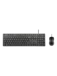 Targus - keyboard and mouse set - combo full size - QWERTY - UK - black Input Device - Näppäimistö ja Hiirisetti - Englanti - Yhdistynyt kuningaskunta - Musta