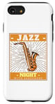 Coque pour iPhone SE (2020) / 7 / 8 Soirée jazz avec saxophone New Orleans NYC Musicians Band