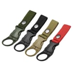 Bottle Hanging Buckle for Backpack Belt Black,Green,Khaki,Red 8 Pack