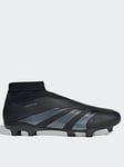 adidas Mens Predator Laceless 20.3 Firm Ground Football Boot -black, Black, Size 7.5, Men