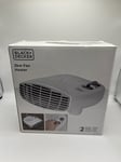 BLACK+DECKER Fan Heater Climate Control Portable 2000W White - BXSH37005GB