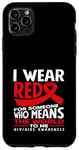 Coque pour iPhone 11 Pro Max « I Wear Red For Someone Who Means The World HIV AIDS »