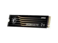 MSI SSD MSI SPATIUM M480 Pro 2TB PCIe 4.0 NVMe M.2 2280 (7400/7000 MB/s) 3D NAND SSD-levy