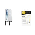 Otterbox React Necklace MagSafe Apple iPhone 15 Plus/iPhone 14 Plus - Clear - ProPack with Premium Tempered Glass Protector