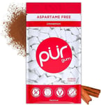 PUR 100% Xylitol Chewing Gum, Sugarless Cinnamon Flavour Sugar Free No Aspartame