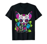 Day Of The Dead Chihuahua, Demonic Chihuahua Sugar Skull Dog T-Shirt