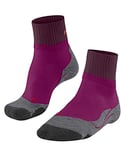 FALKE Women's TK2 Explore Short W SSO Wool Thick Anti-Blister 1 Pair Hiking Socks, Purple (Radiant Orchid 8692), 4-5