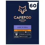 CafePod Flavoured Coffee Pods Nespresso Compatible Chocolate 60 Aluminium Capsules