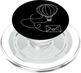 Ballon à air One Line Art Dessin PopSockets PopGrip pour MagSafe