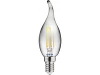 Gtv Dekorativ Glödlampa Gtv Filament Ld-C35fp4-30L 4W E14 G35l 2700K 240Lm Transparent