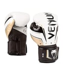 Venum Gants de Boxe Elite Evo Unisex-Adult, Blanc/Or, 10 Oz