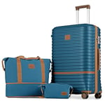 Joyway Set de Valise Voyage, Valises ABS Set de Cabine, Grande Valise Trolley Ultra-Légère, roulettes à 360° et Verrou TSA, Inclus 1 Valise de 28 Pouces, 1 Sac de Voyage et 1 Sac à Bandoulière.