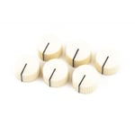 PURE VINTAGE CREAM "RADIO" AMPLIFIER KNOBS (6)