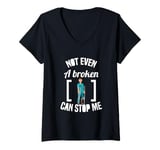 Womens Broken Bones And Witty Puns Collection V-Neck T-Shirt