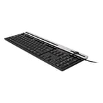 UNYKAch A 2930 clavier USB QWERTY Noir, Argent - Claviers (Standard, USB, Clavier à membrane, QWERTY, Noir, Argent)