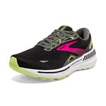 Brooks Femme Adrenaline GTS 23 Sneaker, Noir Black Gunmetal Sharp Green 2a0, 36 EU