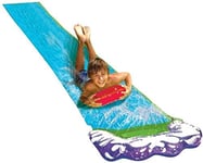 Enfants Pelouse Toboggan, Toboggan Crash Pad, Crash Pad Gonflable for Les Enfants Enfants d'été Cour arrière Piscine Jeux de Plein air Jeux d'eau, 480cmx70cm JIAJIAFUDR