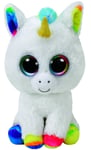 Beanie Boos Ty Peluche Original Pixy Licorne Blanc 15cm Grands Yeux Grande