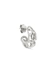 Jane Koenig Small Chunky Space Earrings Silver