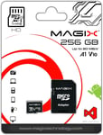 Carte Mémoire Microsd 256Go Classe 10 V10 U1, Vitesse De Lecture Allant Jusqu'À 80 Mo/S, Hd Series (Adaptateur Sd Inclus)