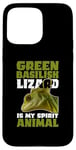 iPhone 15 Pro Max Green Basilisk Lizard Is My Spirit Animal Herpetologist Case