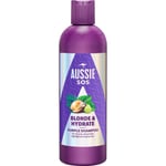 Aussie SOS Blonde & Hydrate Purple Schampo 300ml