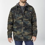 Dickies Men's Jacket Fleece Hooded Duck Shirt Coat with Hydroshield TJ213