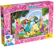 Liscianigiochi LISCIANI RECTO/VERSO PRINCESSES DISNEY-73993, 73993, DISNEY Puzzle Double Face 24 pièces PRINCESS, 50X35 cm