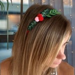 Christmas Mistletoe Head Band | Girls Festive Tiara Office Party Dress Up