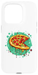 Coque pour iPhone 15 Pro Pelle à pizza Pepperoni Splash Fun