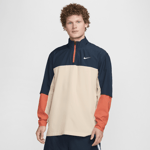 Nike Men's Dri-fit 1/2-zip Golf Jacket Golf Club Golfvaatteet SAND DRIFT/ARMOURY NAVY/VINTAGE CORAL/WHITE