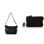 Kipling Gabbie S, Crossbody Femme, Black Noir, Taille Unique Creativity S, Pouches/Cases Femme, Black Noir, 4x14.5x9.5 cm